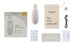 Вакуумний кліторальний стимулятор Womanizer Premium 2 - Grey, функції Autopilot та Smart Silence - - фото №6