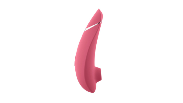Вакуумний кліторальний стимулятор Womanizer Premium 2 - Raspberry, функції Autopilot та Smart Silenc - фото