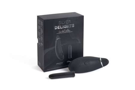 Преміальний подарунковий набір Silver Delights Collection: Womanizer Premium та We-Vibe Tango - фото №2
