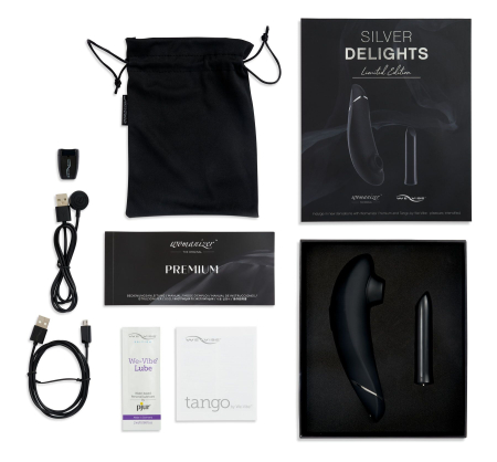 Преміальний подарунковий набір Silver Delights Collection: Womanizer Premium та We-Vibe Tango - фото №5