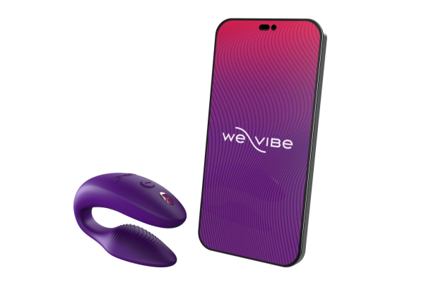 Смарт-вібратор для пар We-Vibe Sync 2 Purple, 10 віброрежимів, пульт ДК - фото