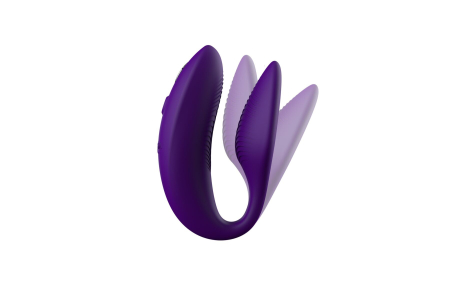 Смарт-вібратор для пар We-Vibe Sync 2 Purple, 10 віброрежимів, пульт ДК - фото №3