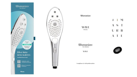 Насадка-стимулятор для душу 2в1 Womanizer Wave Chrome, масажер для інтимних зон №5