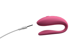 Смарт-вібратор для пар We-Vibe Sync Lite Pink, 10 віброрежимів, можна поєднувати з проникним сексом - - фото №5