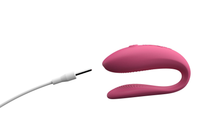 Смарт-вібратор для пар We-Vibe Sync Lite Pink, 10 віброрежимів, можна поєднувати з проникним сексом - фото №5