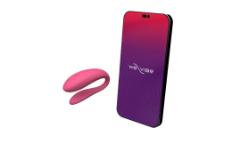 Смарт-вібратор для пар We-Vibe Sync Lite Pink, 10 віброрежимів, можна поєднувати з проникним сексом - фото
