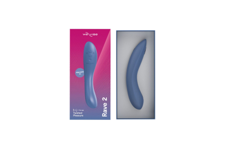 Смарт-вібратор We-Vibe Rave 2 Twisted Pleasure Blue, для точки G та входу в піхву, 2 мотори №7