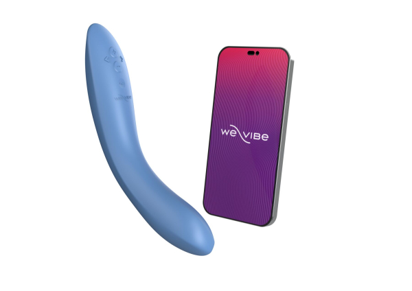 Смарт-вібратор We-Vibe Rave 2 Twisted Pleasure Blue, для точки G та входу в піхву, 2 мотори - фото