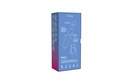 Смарт-вібратор We-Vibe Rave 2 Twisted Pleasure Blue, для точки G та входу в піхву, 2 мотори №9