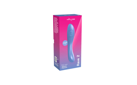 Смарт-вібратор We-Vibe Rave 2 Twisted Pleasure Blue, для точки G та входу в піхву, 2 мотори №8