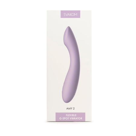 Вібратор для точки G з інтелектуальним режимом Svakom Amy 2 Pastel Lilac №7