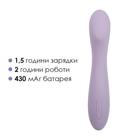 Вібратор для точки G з інтелектуальним режимом Svakom Amy 2 Pastel Lilac №5