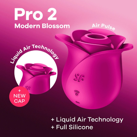 Вакуумний кліторальний стимулятор Satisfyer Pro 2 Modern Blossom, технологія Liquid Air - фото №6