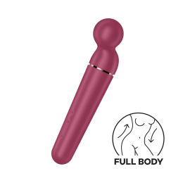 Вібромасажер Satisfyer Planet Wand-er Berry/Rosegold, дуже потужний, бездротовий - фото
