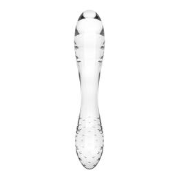 Двосторонній скляний дилдо Satisfyer Dazzling Crystal 1 Transparent, дуже міцний, без стопера - - фото №4