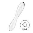Двосторонній скляний дилдо Satisfyer Dazzling Crystal 1 Transparent, дуже міцний, без стопера - фото №1