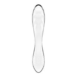Двосторонній скляний дилдо Satisfyer Dazzling Crystal 1 Transparent, дуже міцний, без стопера - - фото №2
