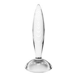 Скляна анальна пробка Satisfyer Sparkling Crystal, дуже міцна, термостійка - - фото №2