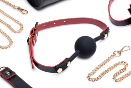 Набір БДСМ з дорожньою сумкою Master Series: Bow — Luxury BDSM Set With Travel Bag, 11 предметів - - фото №3