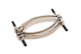 Затискач для статевих губ Master Series: Pussy Tugger Adjustable Vagina Clamp with Chain - №3