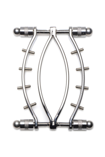 Затискач для вагіни Master Series: Spread 'Em Poker Vagina Clamp with Adjustable Pressure Screws, ши - - фото №2