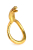 Ерекційне кільце з головою кобри Master Series: Cobra King Golden Cock Ring - фото