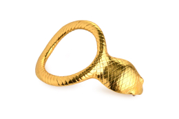 Ерекційне кільце з головою кобри Master Series: Cobra King Golden Cock Ring - - фото №3