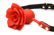 Силіконовий кляп з трояндою Master Series: Blossom Silicone Rose Gag – Red - фото №2