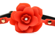 Силіконовий кляп з трояндою Master Series: Blossom Silicone Rose Gag – Red - фото №3