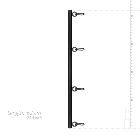 Фіксатор для рук та ніг Bedroom Fantasies: Spreader Bar Lightweight Restraint Bar, чорний - фото №3