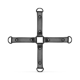 Хрестовина з наручниками та поножами Bedroom Fantasies: Hogtie with Hand and Ankle Cuffs - - фото №2