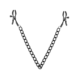 Затискачі для сосків Bedroom Fantasies Nipple Clamps with Chain - Black - фото