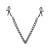 Затискачі для сосків Bedroom Fantasies Nipple Clamps with Chain - Black - фото