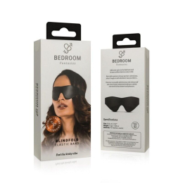 Маска Bedroom Fantasies: Faux Leather Blindfold, чорна - - фото №5