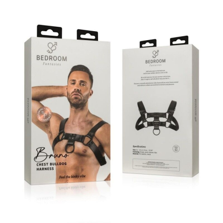 Портупея на плечі Bedroom Fantasies: Bruno Bondage Harness, чорна №6