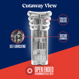 Мастурбатор Rize by Blush - Luz Glow in the Dark Masturbator - Clear - - фото №3