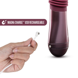 Пульсатор Temptasia by Blush - Trixie Thrusting Dildo - Wine Red - - фото №3