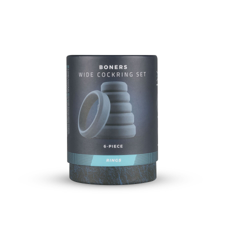 Набір ерекційних кілець Boners 6-Piece Cock Ring Set - фото №2