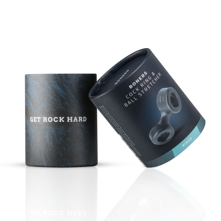 Ерекційне кільце Boners Cock Ring And Ball Stretcher - Grey - фото №2