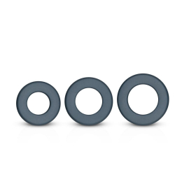 Набір ерекційних кілець Boners 3-Piece Hefty Cock Ring Set - - фото №4