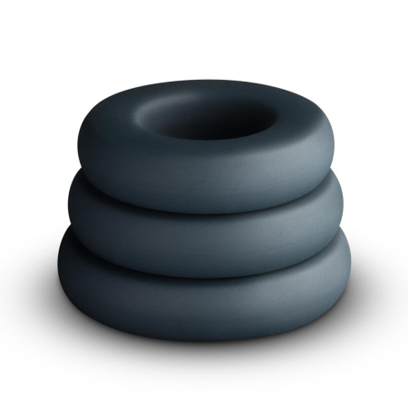 Набір ерекційних кілець Boners 3-Piece Hefty Cock Ring Set - фото №3