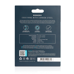 Ерекційне кільце Boners Cock Ring With Carbon Steel - - фото №4