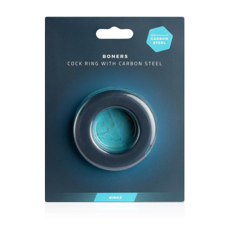 Ерекційне кільце Boners Cock Ring With Carbon Steel - фото №3