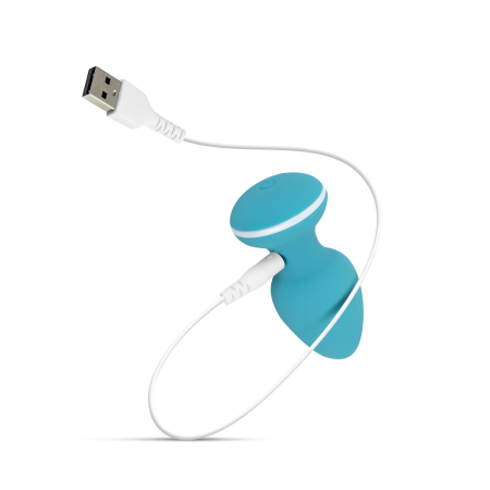 Анальна вібропробка Cala Azul - Blanca Vibrating anal plug №7