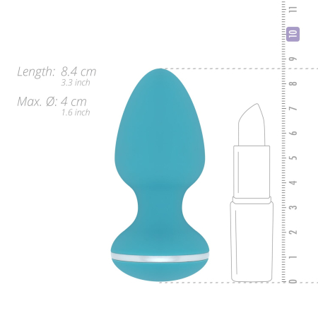 Анальна вібропробка Cala Azul - Blanca Vibrating anal plug №6