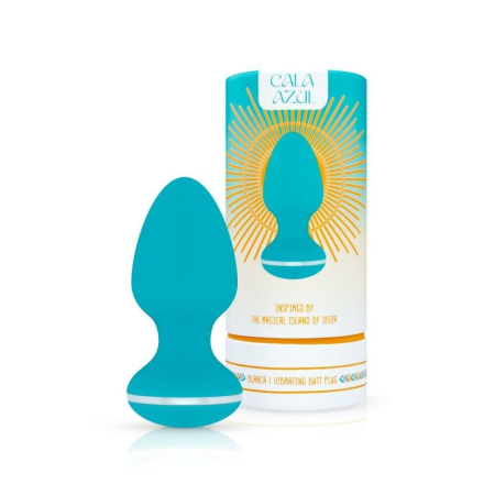Анальна вібропробка Cala Azul - Blanca Vibrating anal plug №8