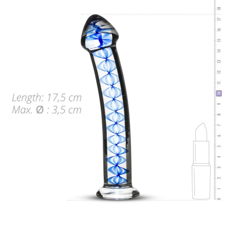 Скляний дилдо Gildo Glass Dildo No. 4, для точки G та простати - фото №2