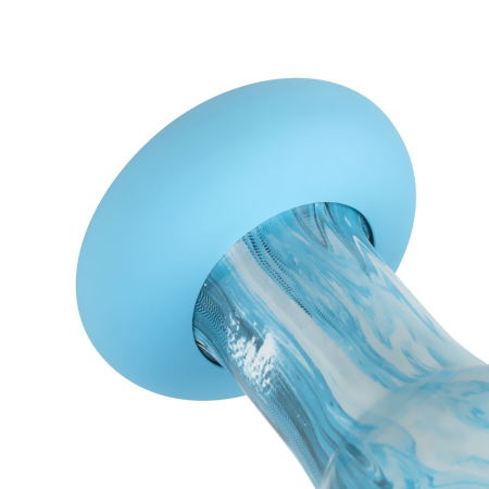 Скляний дилдо Gildo Ocean Ripple, об’ємна головка, ідеально для точки G - фото №6