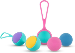 Набір вагінальних кульок PMV20: Vita – Kegel Ball Set, маса 40, 50, 60 г, два тримачі - - фото №5