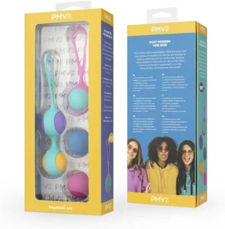 Набір вагінальних кульок PMV20: Vita – Kegel Ball Set, маса 40, 50, 60 г, два тримачі - фото №6